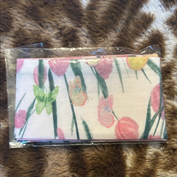 Floral Pink and Green Twilly - Picture 2 of 2